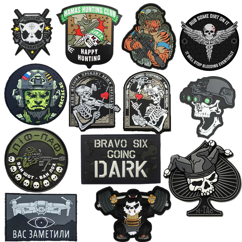 Rucksack Military Style - Luminous tactical military patch stereo pvc