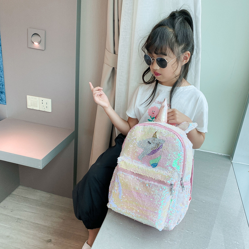 Sequin Unicorn Backpack Pink S - Fashion Backpack Women incelemesi ve fiyatı