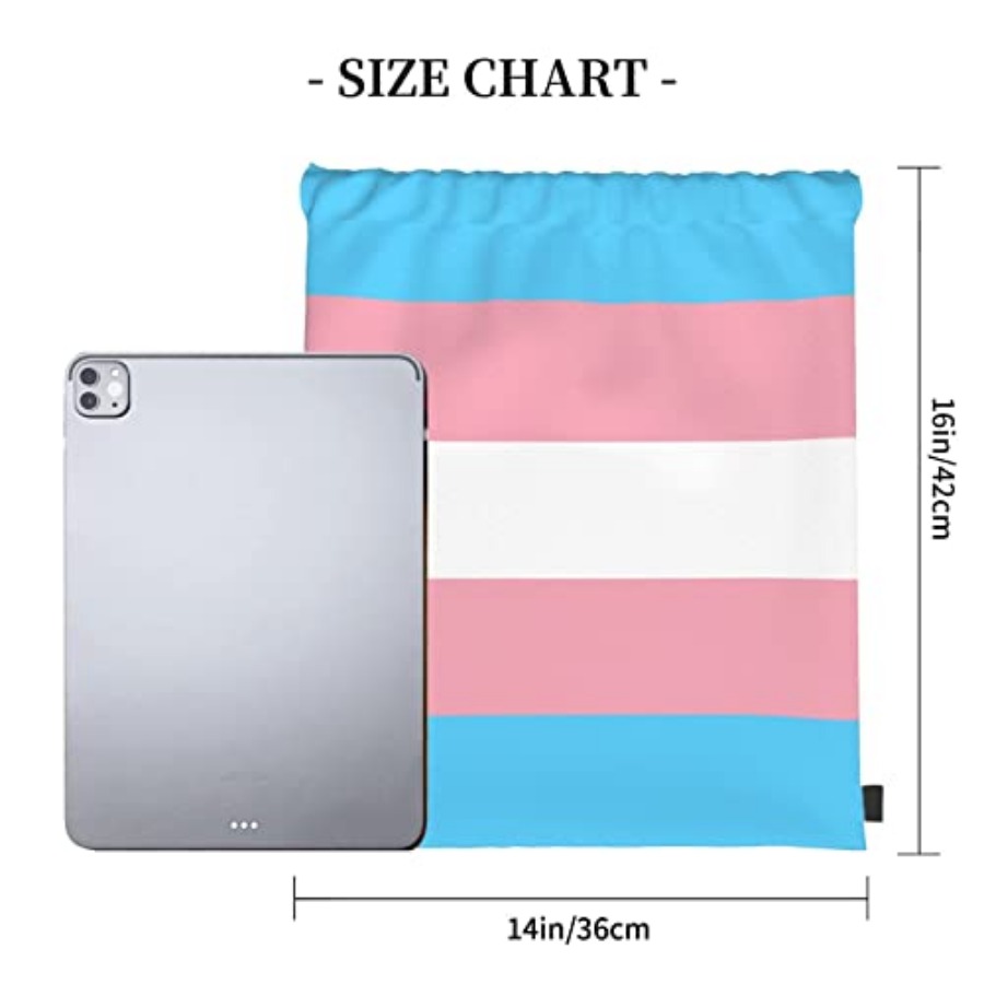 Transgender Pride Flag Unisex  - Drawstring Gym Bag incelemesi ve fiyatı