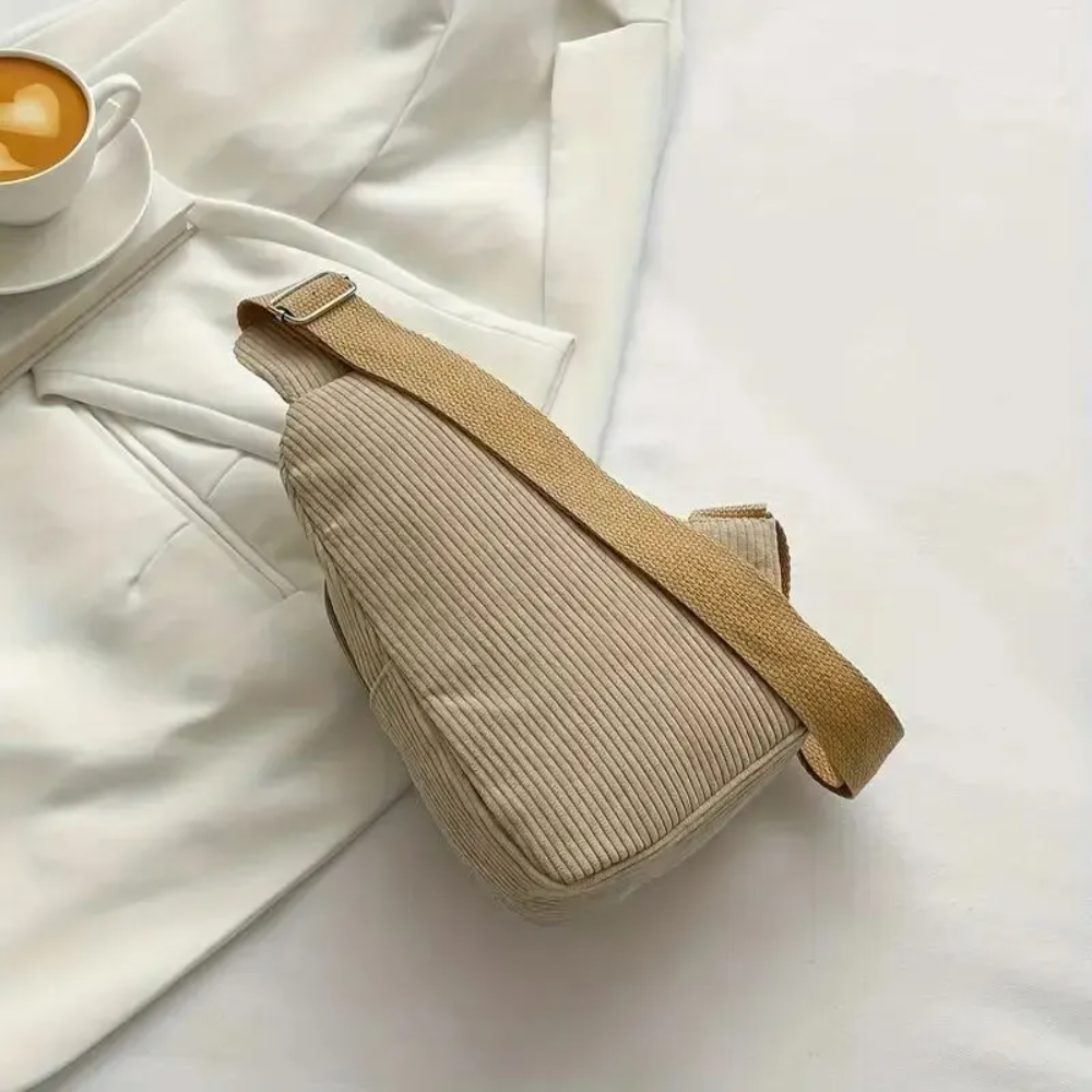 Vintage Corduroy Crossbody Bag - Sling Backpack Shoulder incelemesi ve fiyatı
