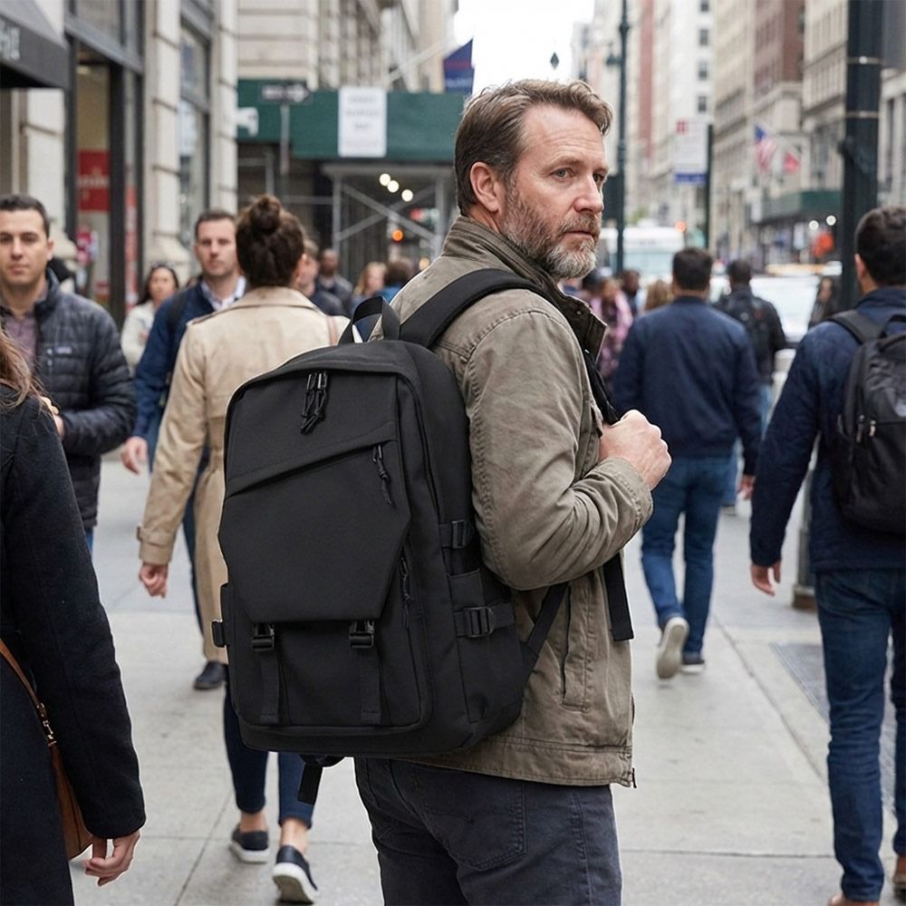 Fashion Business Men's Backpac - Canvas Backpack Casual incelemesi ve fiyatı
