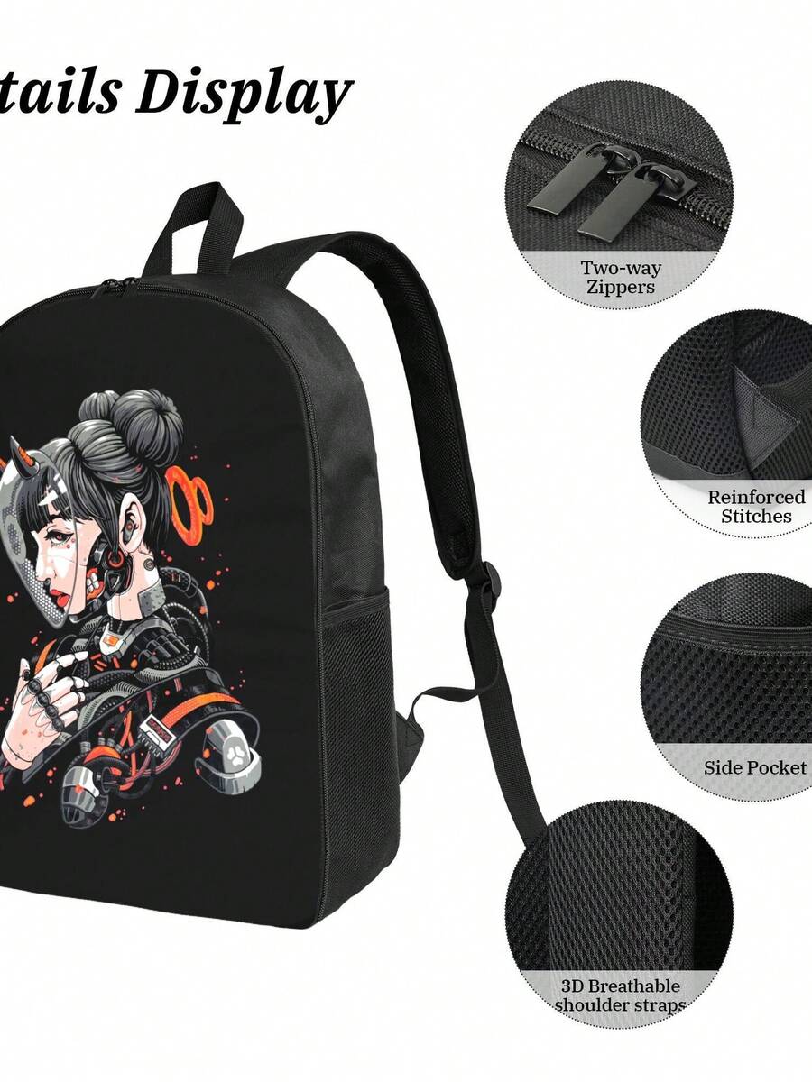 Cyberpunk Cyborg Girl Waterpro - Travel Backpack Anti Theft incelemesi ve fiyatı