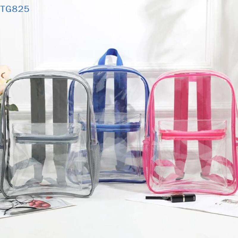 【AN】【AN】Transparent PVC Outdoo - Canvas Backpack Casual incelemesi ve fiyatı