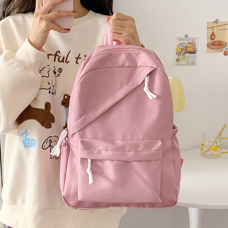 Solid Color Women Backpack Lar - School Backpack Teen incelemesi ve fiyatı