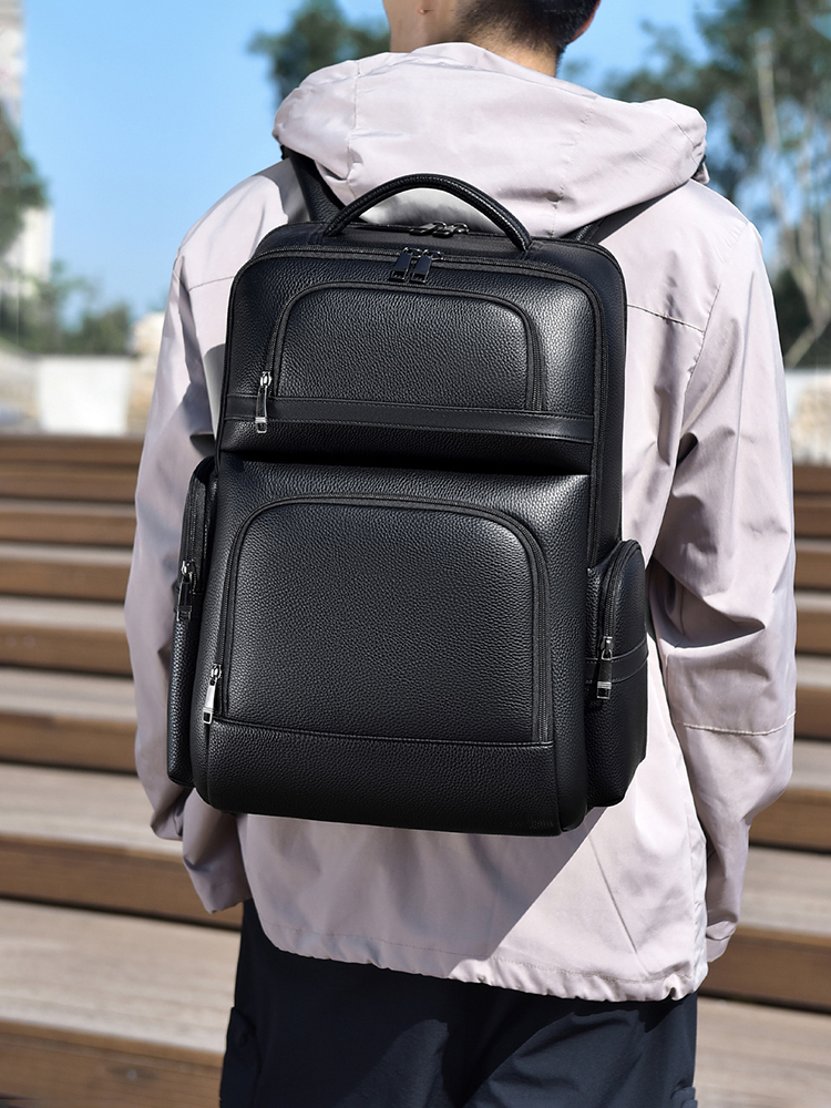 Men's Fashion Backpack PU Leat - Laptop Backpack 15.6 incelemesi ve fiyatı