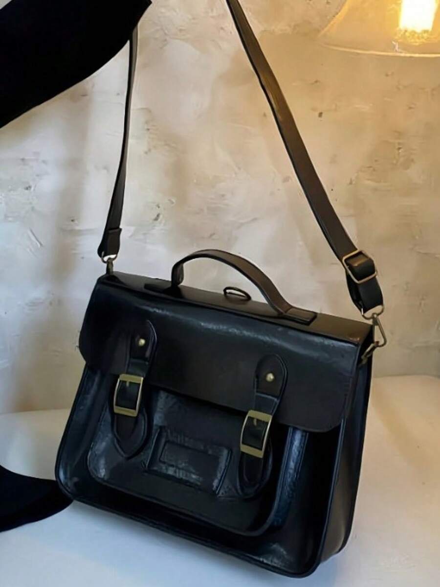 Retro British Style Satchel Ba - Leather Backpack Vintage incelemesi ve fiyatı