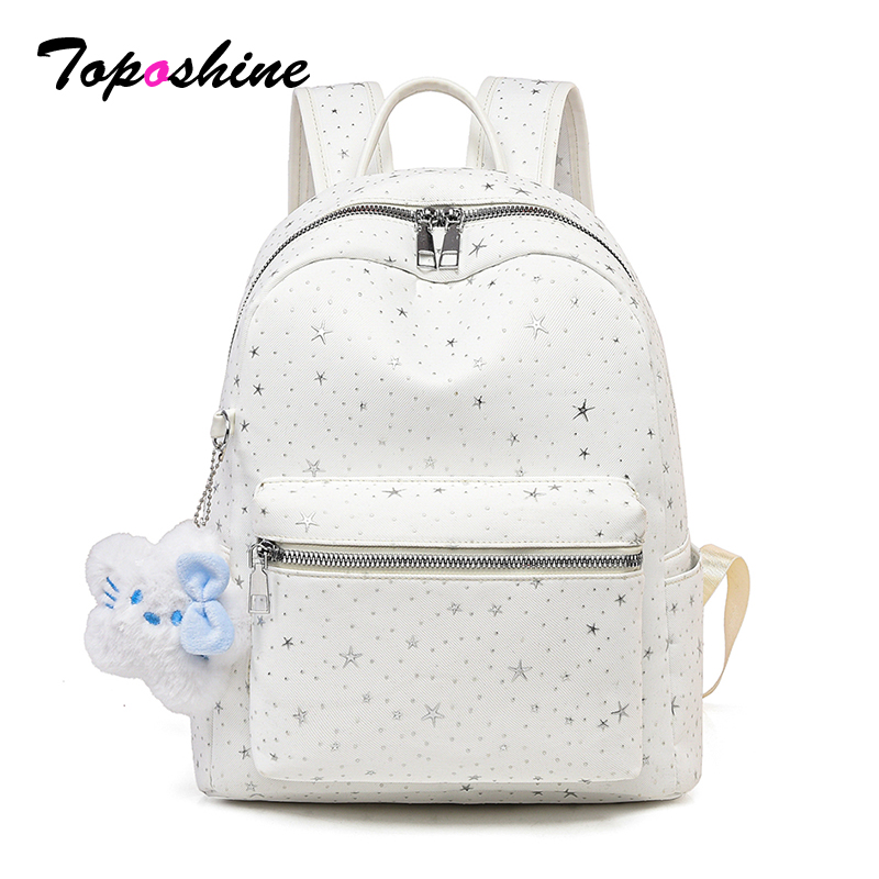 Toposhine Sweet Star White Bac - School Backpack Teen incelemesi ve fiyatı