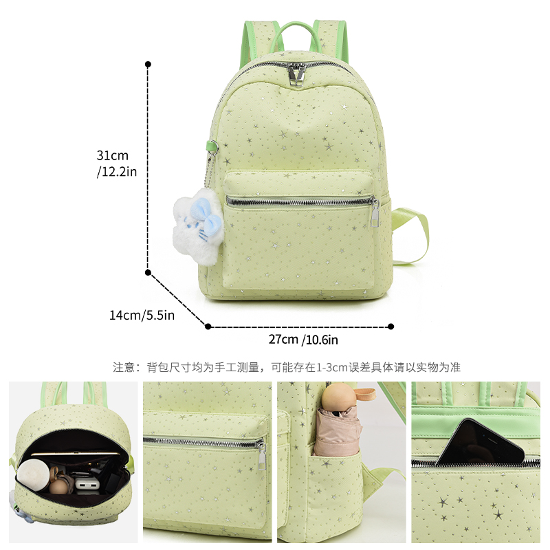 Toposhine Sweet Star White Bac - School Backpack Teen incelemesi ve fiyatı