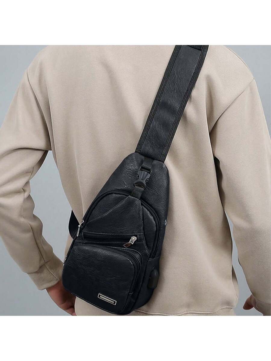 Mens Sling Bag With USB Port,  - Sling Backpack Shoulder incelemesi ve fiyatı