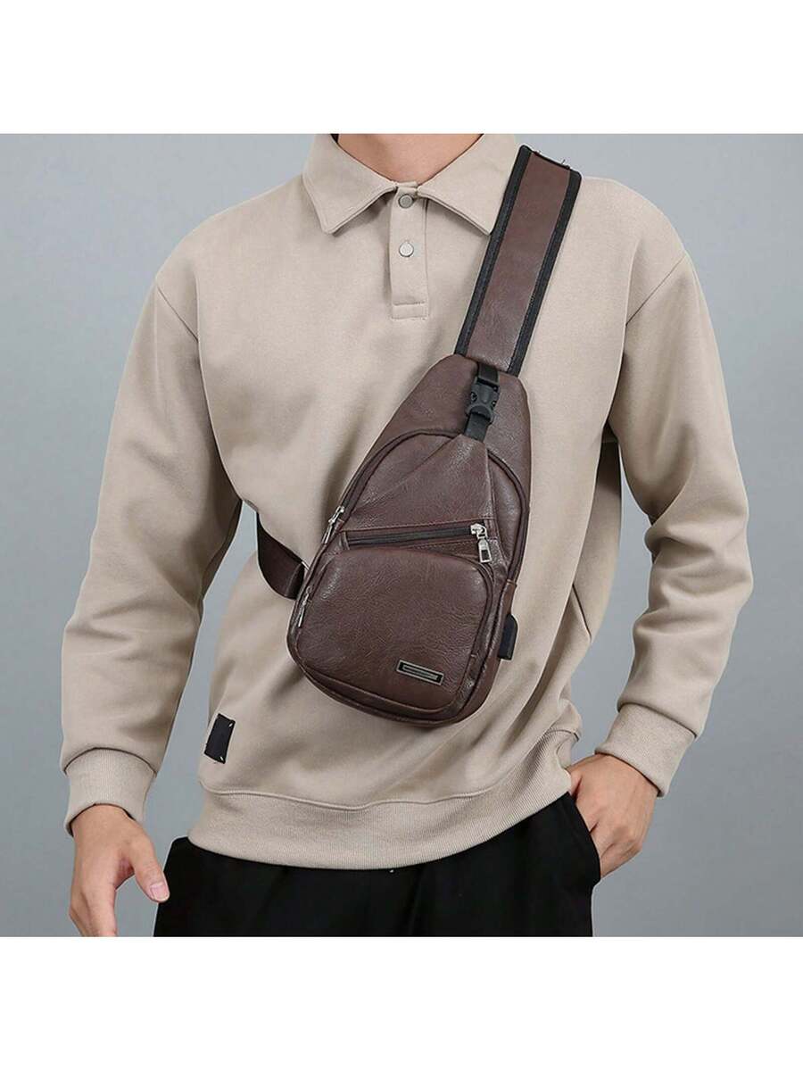 Mens Sling Bag With USB Port,  - Sling Backpack Shoulder incelemesi ve fiyatı
