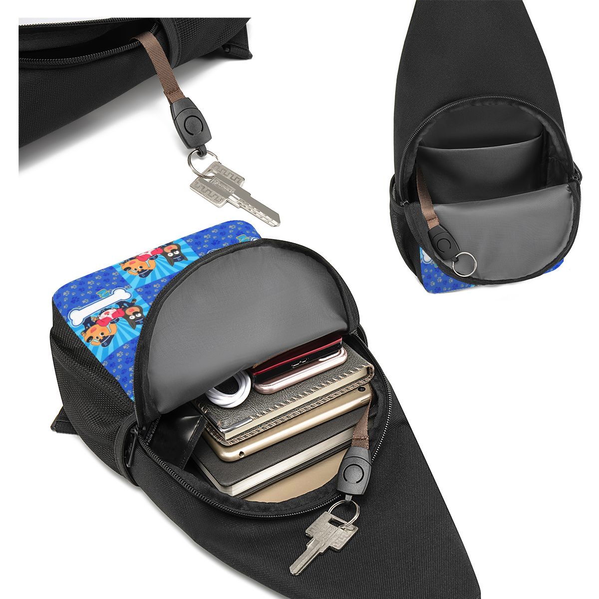 Sheriff Labrador Chest Bag Men - Sling Backpack Shoulder incelemesi ve fiyatı